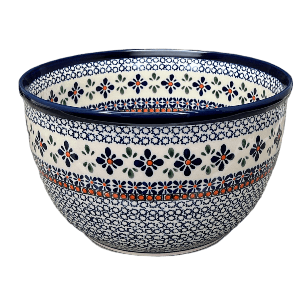 Bowl, Round, Extra Deep, 10.5" in "Mosaic Blues" by Zaklady | Y986A-D910