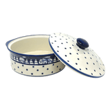 Baker, Round, with Lid, Deep, 8" in "Winter's Eve" by Manufaktura | Z128S-IBZ