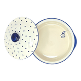 Baker, Round, with Lid, Deep, 8" in "Winter's Eve" by Manufaktura | Z128S-IBZ