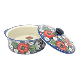 Baker, Round, with Lid, Deep, 8" in "Poppies & Posies" by Manufaktura | Z128S-IM02