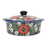 Baker, Round, with Lid, Deep, 8" in "Poppies & Posies" by Manufaktura | Z128S-IM02