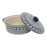 Baker, Round, with Lid, Deep, 8" in "Kitty Cat Path" by Manufaktura | Z128T-KOT6