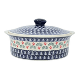 Baker, Round, with Lid, Deep, 8" in "Holiday Cheer" by Manufaktura | Z128T-NOS2