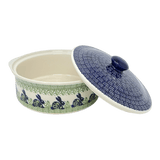 Baker, Round, with Lid, Deep, 8" in "Bunny Love" by Manufaktura | Z128T-P324