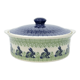 Baker, Round, with Lid, Deep, 8" in "Bunny Love" by Manufaktura | Z128T-P324