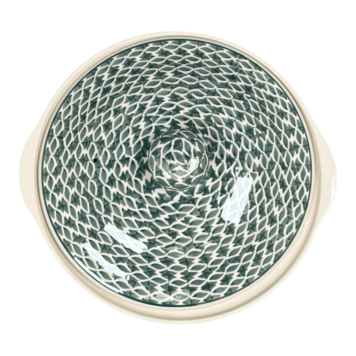 Baker, Round, with Lid, Deep, 8" in "Woven Pansies" by Manufaktura | Z128T-RV