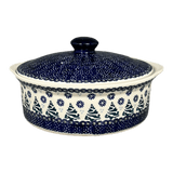 Baker, Round, with Lid, Deep, 8" in "Snowy Pines" by Manufaktura | Z128T-U22