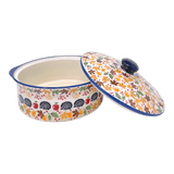 Baker, Round, with Lid, Deep, 8" in "Hedgehog Harvest" by Manufaktura | Z128U-AS71