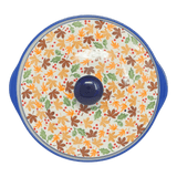 Baker, Round, with Lid, Deep, 8" in "Hedgehog Harvest" by Manufaktura | Z128U-AS71