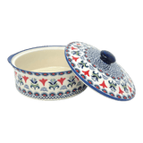 Baker, Round, with Lid, Deep, 8" in "Scandinavian Scarlet" by Manufaktura | Z128U-P295