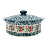 Baker, Round, with Lid, Deep, 8" in "Evergreen Bells" by Manufaktura | Z128U-PZDG