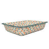 Baker, Lasagna Pan, 11" x 14" in "Peach Blossoms" by Manufaktura | Z139S-AS46