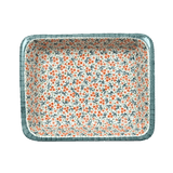 Baker, Lasagna Pan, 11" x 14" in "Peach Blossoms" by Manufaktura | Z139S-AS46