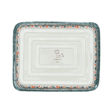 Baker, Lasagna Pan, 11" x 14" in "Peach Blossoms" by Manufaktura | Z139S-AS46