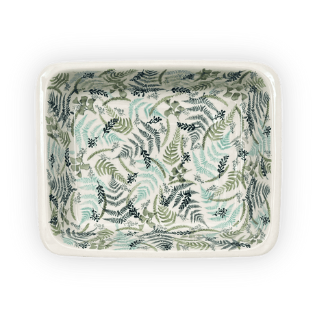 Baker, Lasagna Pan, 11" x 14" in "Scattered Ferns" by Manufaktura | Z139S-GZ39