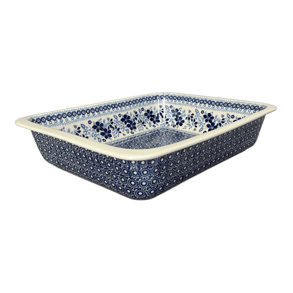 Baker, Lasagna Pan, 11" x 14" in "Duet in Blue" by Manufaktura | Z139S-SB01