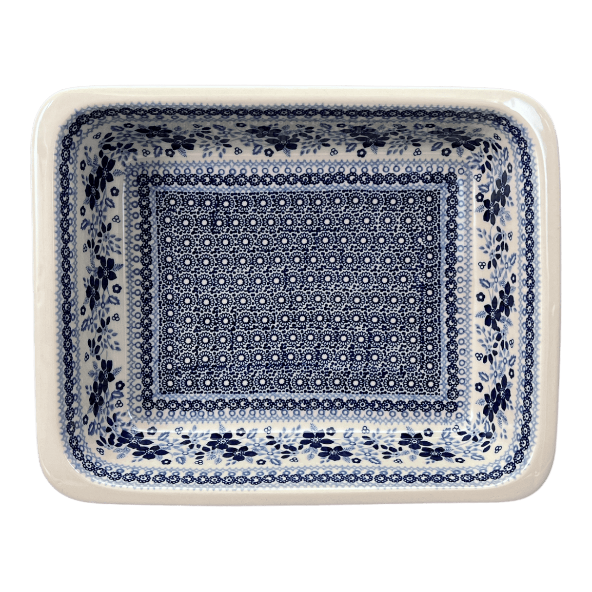 Baker, Lasagna Pan, 11" x 14" in "Duet in Blue" by Manufaktura | Z139S-SB01