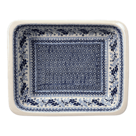 Polish Pottery Baker, Lasagna Pan, 11" x 14" in "Duet in Blue" by Manufaktura | Z139S-SB01 Additional Image at PolishPotteryOutlet.com