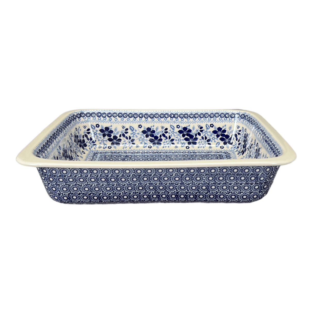 Baker, Lasagna Pan, 11" x 14" in "Duet in Blue" by Manufaktura | Z139S-SB01