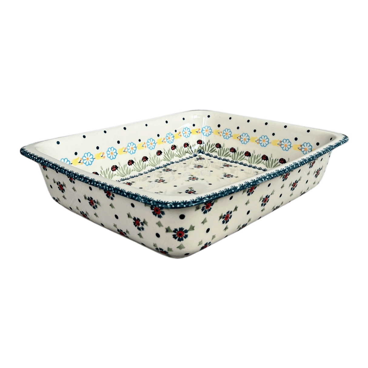 Baker, Lasagna Pan, 11" x 14" in "Lady Bugs" by Manufaktura | Z139T-IF45