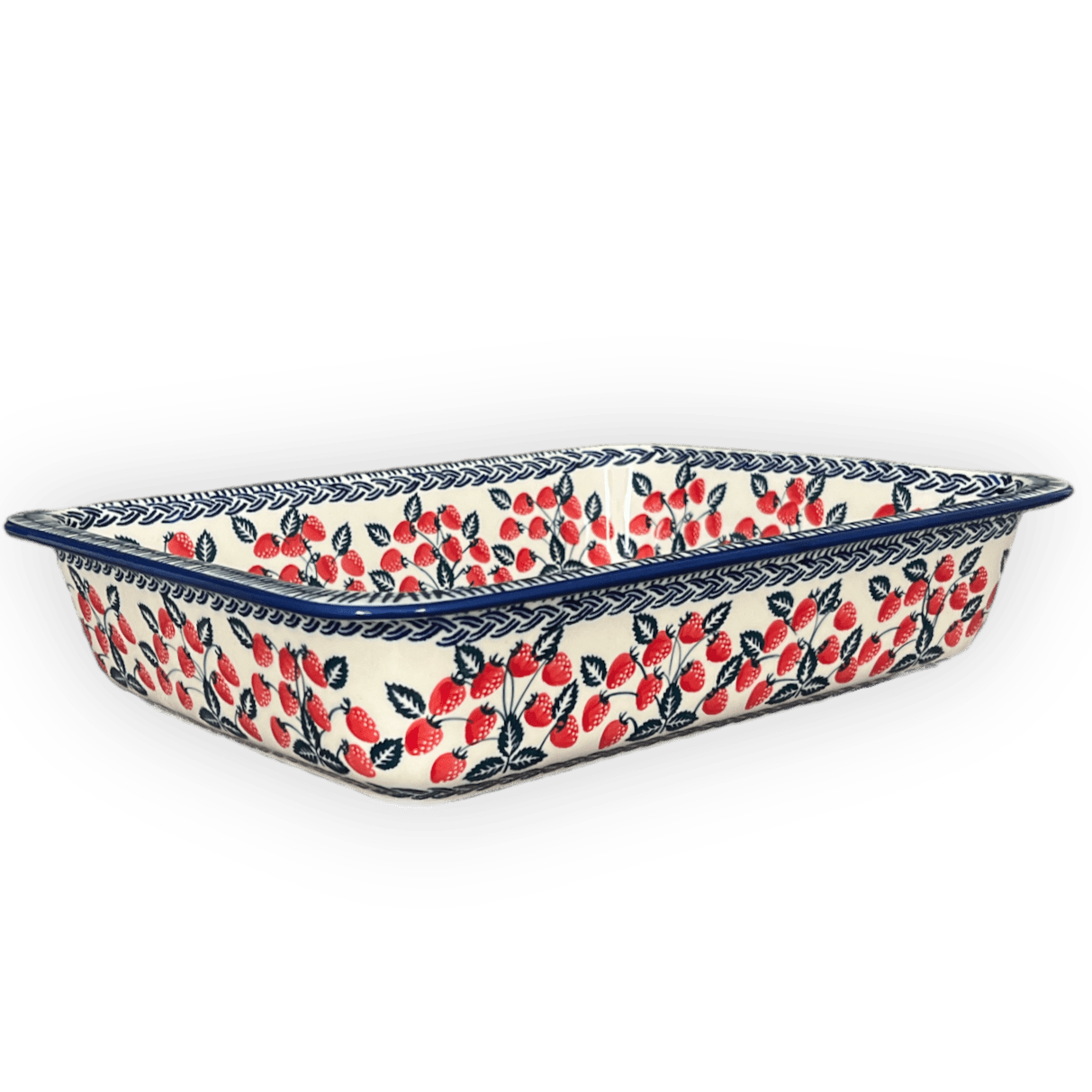 Baker, Lasagna Pan, 11" x 14" in "Fresh Strawberries" by Manufaktura | Z139U-AS70