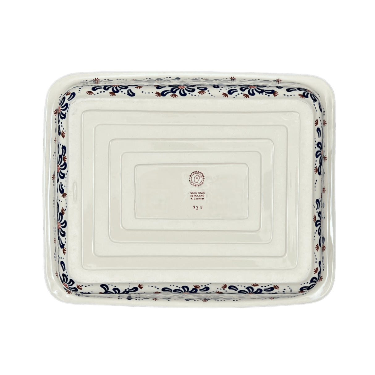 Baker, Lasagna Pan, 11" x 14" in "Floral Fireworks" by Manufaktura | Z139U-BSAS