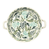 Casserole, Round, Handles, 9.25" in "Scattered Ferns" by Manufaktura | Z140S-GZ39
