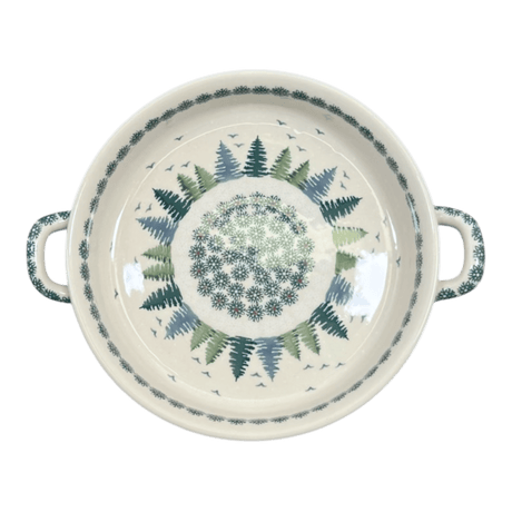 Casserole, Round, Handles, 9.25" in "Pine Forest" by Manufaktura | Z140S-PS29