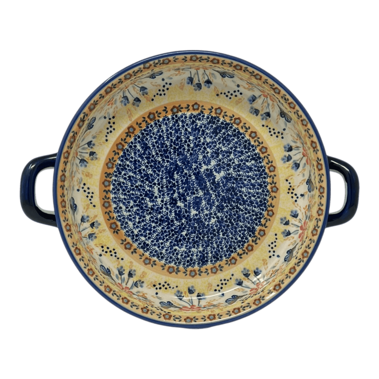 Casserole, Round, Handles, 9.25" in "Butterfly Bliss" by Manufaktura | Z140S-WK73