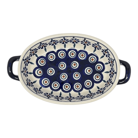 Casserole, Round, Handles, 9.25" in "Floral Peacock" by Manufaktura | Z140T-54KK