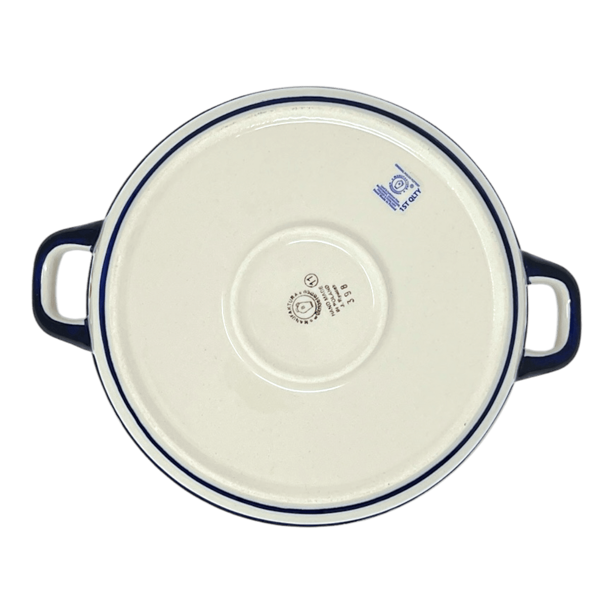 Casserole, Round, Handles, 9.25" in "Cherry Dot" by Manufaktura | Z140T-70WI