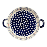 Casserole, Round, Handles, 9.25" in "Berry Dot" by Manufaktura | Z140T-BL04