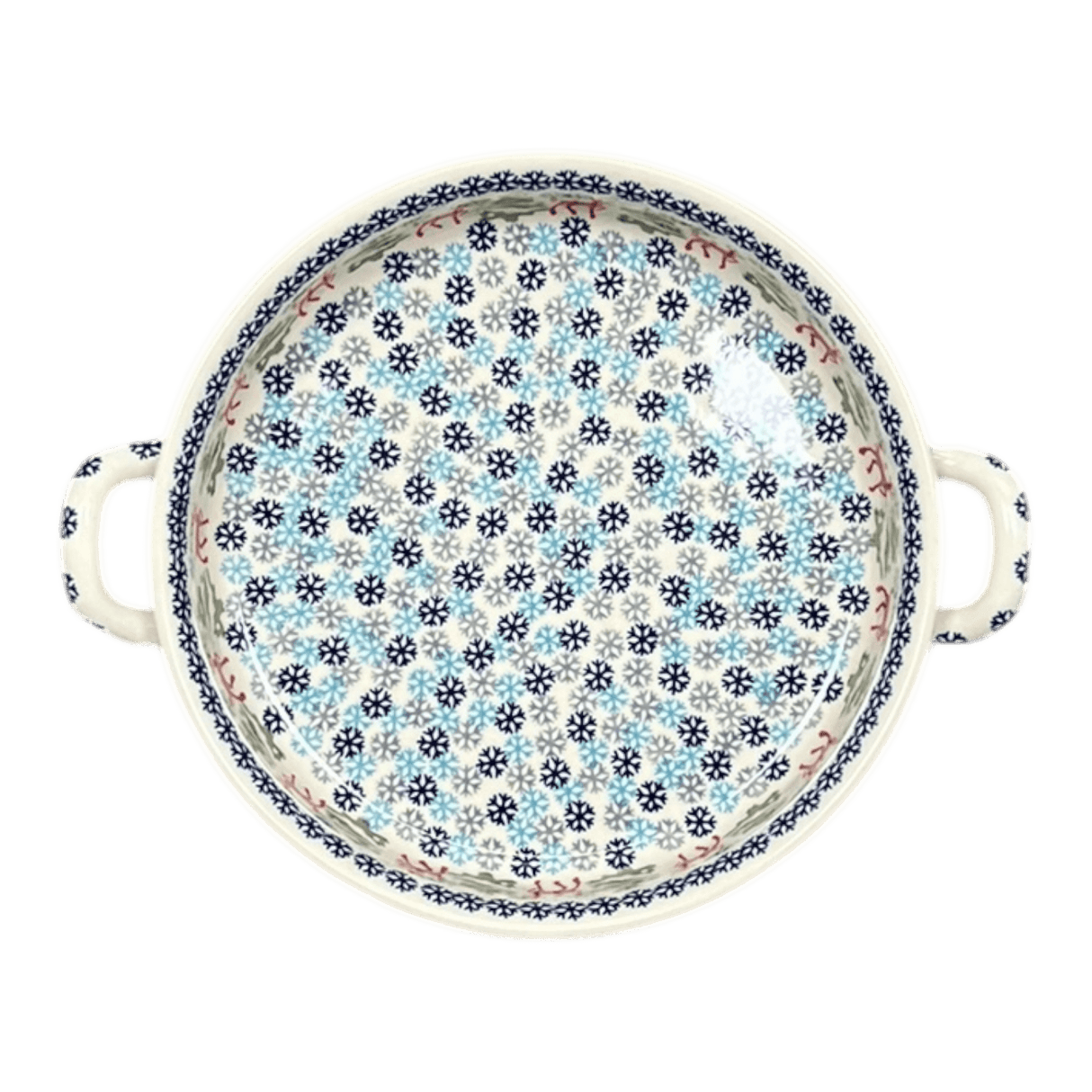 Casserole, Round, Handles, 9.25" in "Reindeer Games" by Manufaktura | Z140T-BL07