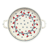 Casserole, Round, Handles, 9.25" in "Red Bird" by Manufaktura | Z140T-GILE