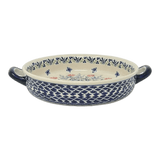 Casserole, Round, Handles, 9.25" in "Butterfly Blossoms" by Manufaktura | Z140T-MM02