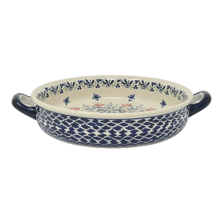 Casserole, Round, Handles, 9.25" in "Butterfly Blossoms" by Manufaktura | Z140T-MM02