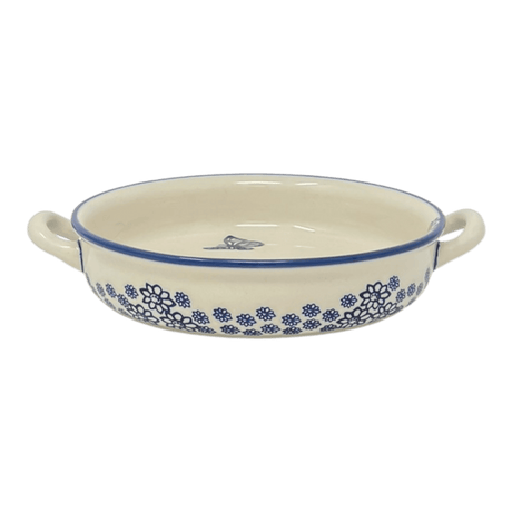 Casserole, Round, Handles, 9.25" in "Butterfly Garden" by Manufaktura | Z140T-MOT1