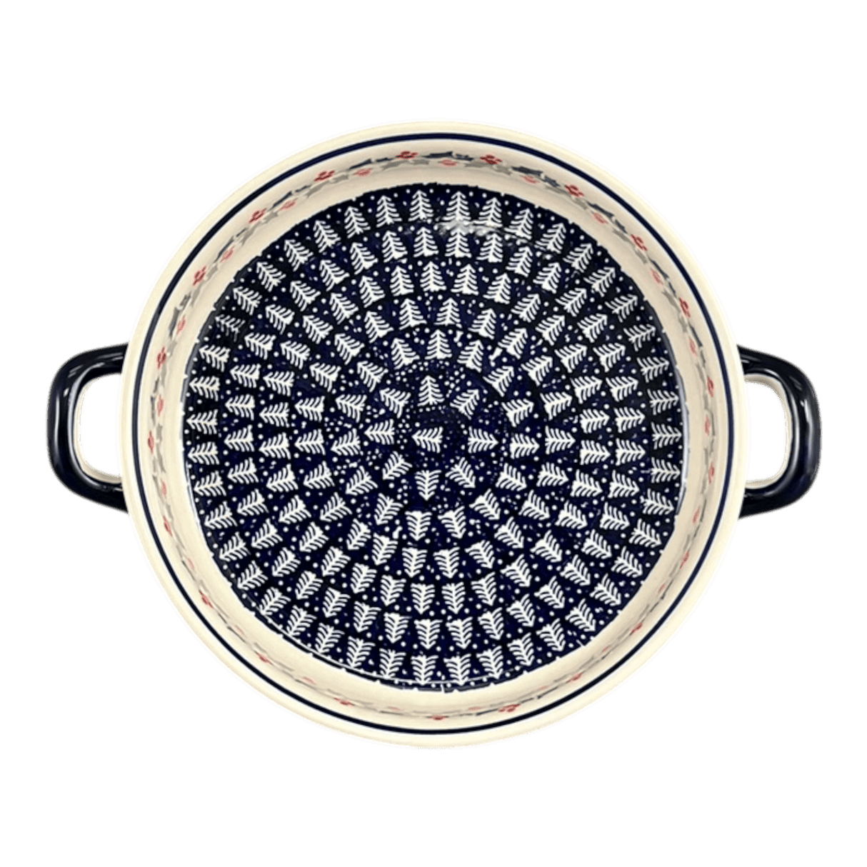 Casserole, Round, Handles, 9.25" in "Holiday Cheer" by Manufaktura | Z140T-NOS2