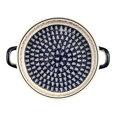 Casserole, Round, Handles, 9.25" in "Holiday Cheer" by Manufaktura | Z140T-NOS2