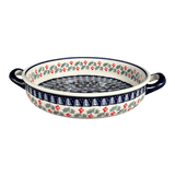 Casserole, Round, Handles, 9.25" in "Holiday Cheer" by Manufaktura | Z140T-NOS2