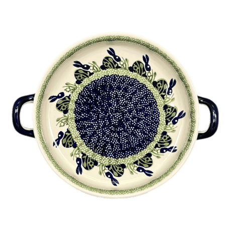 Casserole, Round, Handles, 9.25" in "Bunny Love" by Manufaktura | Z140T-P324
