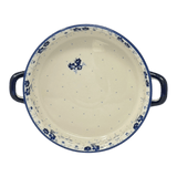 Casserole, Round, Handles, 9.25" in "Blue & White Trumpet Vines" by Manufaktura | Z140U-JZ43