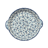 Baker, Round, Pie Plate, Handles, 9.75" in "Scattered Blues" by Manufaktura | Z148S-AS45