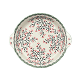 Plate, Round, Pie Plate, Handles, 9.75" in "Cherry Blossoms" by Manufaktura | Z148S-DPGJ