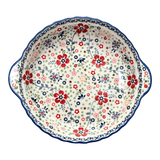 Baker, Round, Pie Baker, Handles, 9.75" in "Full Bloom" by Manufaktura | Z148S-EO34