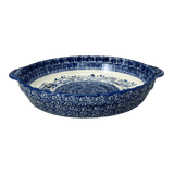 Baker, Round, Pie Plate, Handles, 9.75" in "Blue Life" by Manufaktura | Z148S-EO39