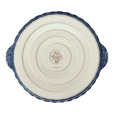 Baker, Round, Pie Plate, Handles, 9.75" in "Blue Life" by Manufaktura | Z148S-EO39