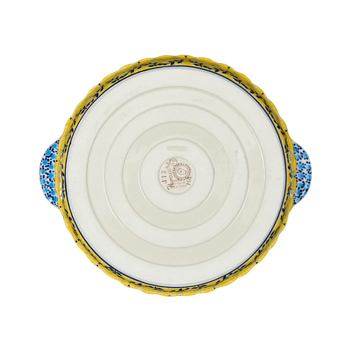 Baker, Round, Pie Plate, Handles, 9.75" in "Sunnyside Up" by Manufaktura | Z148S-GAJ