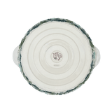 Plate, Round, Pie Plate, Handles, 9.75" in "Scattered Ferns" by Manufaktura | Z148S-GZ39