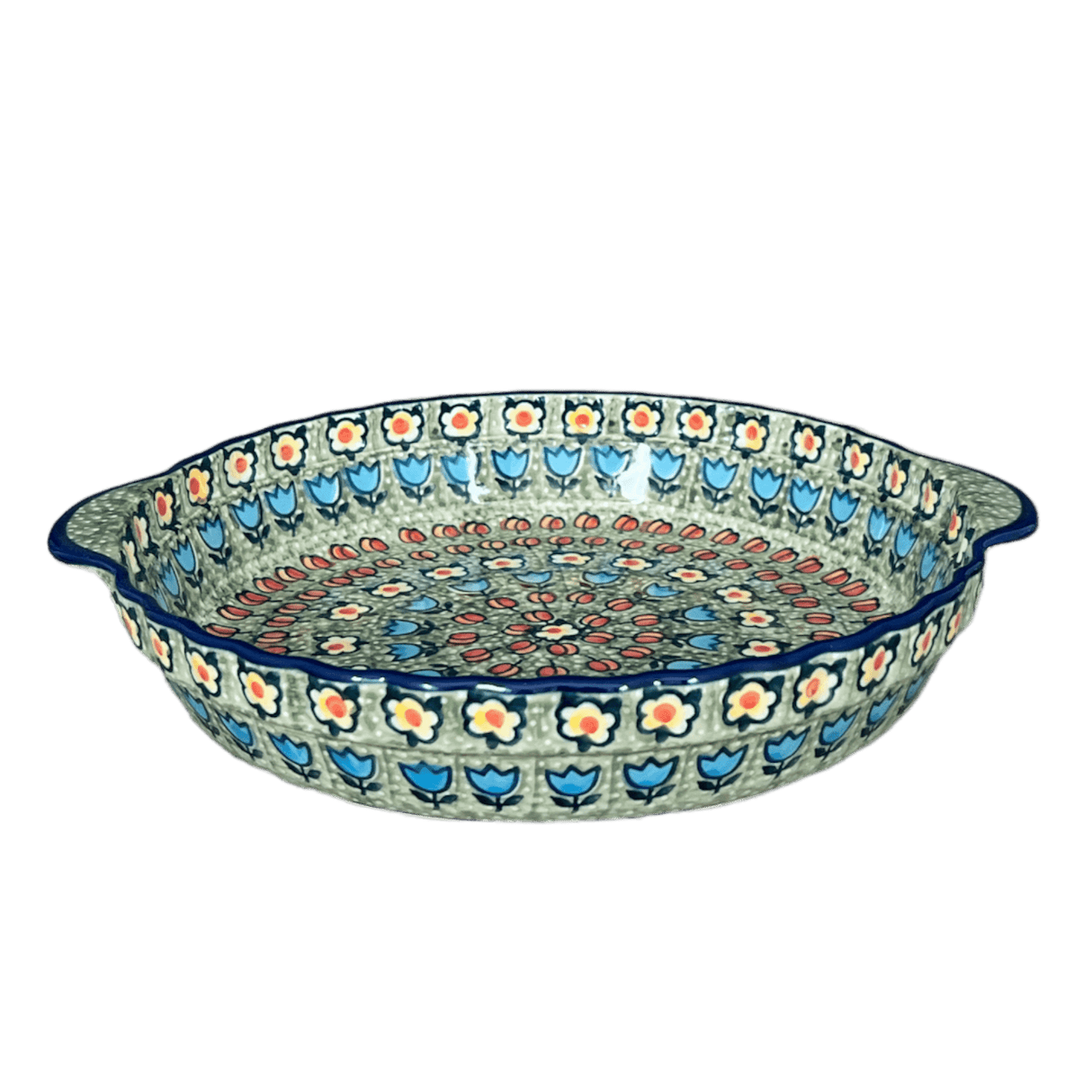 Baker, Round, Pie Plate, Handles, 9.75" in "Amsterdam" by Manufaktura | Z148S-LK